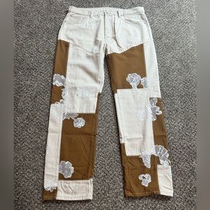 MNML floral embroidered pants size 36